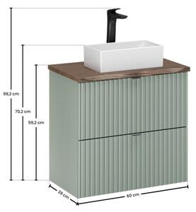 Zestaw mebli łazienkowych 80cm z umywalką SKY Nova Cashmere