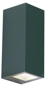 Nowoczesny kinkiet ciemnozielony 2-punktowy GU10 70mm IP54 - Baleno
