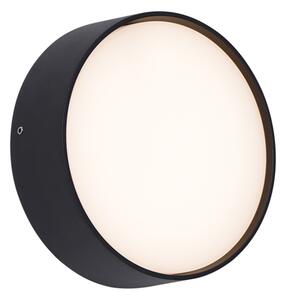 Nowoczesna lampa ścienna zewnętrzna czarna z LED IP65 - Dop