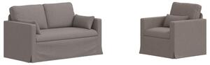 ModuÅowy zestaw sof ciemnoszary z metalowÄ ramÄ i ergonomicznym designem