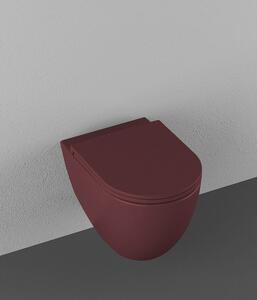 Isvea Infinity miska WC wisząca Rimless maroon red mat 10NF02001-2R