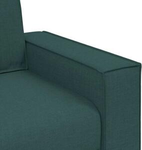 Sofa 2-osobowa ciemnozielona 180x78x84 cm tkanina