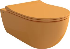 Bocchi V-Tondo miska WC wisząca bez kołnierza Clean Plus+ żółty połysk 1416-021-0129