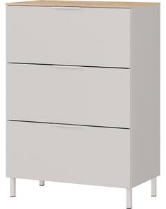 Kremowa szafka z matowym wykończeniem 68x98x40 cm Savoca – Germania