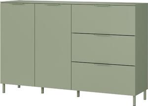 Zielona komoda z matowym wykończeniem 151x98x40 cm Savoca – Germania