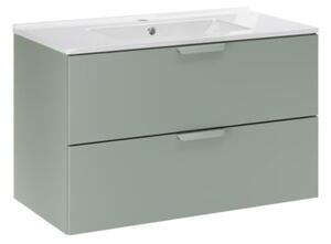 Zestaw mebli łazienkowych 80cm z umywalką Lava Aster Green