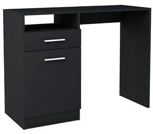 Czarne biurko do pokoju młodzieżowego 100 cm E7-M55