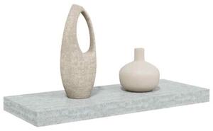 Półka ścienna, szarość betonu, 60x23,5x3,8 cm, mdf