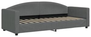 Sofa rozsuwana z szufladami, ciemnoszara, 80x200 cm, tkanina