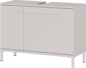 Kremowa szafka pod umywalkę z matowym wykończeniem 80x59 cm Laurino – Germania