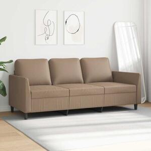 Sofa, 3-osobowa cappuccino, 180 cm, sztuczna skÃ³ra