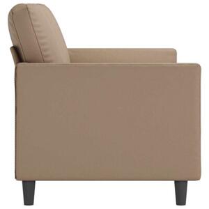 Sofa, 3-osobowa cappuccino, 180 cm, sztuczna skÃ³ra