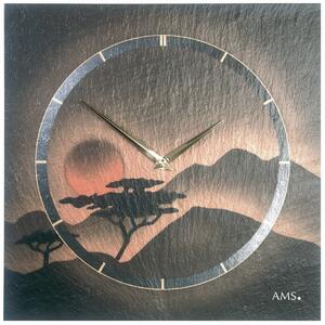 AMS 9515 zegar ścienny z łupka, 30 x 30 cm