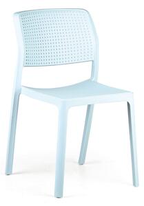 Krzesło do jadalni plastikowe NELA, zielone