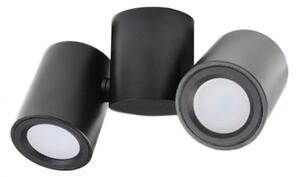 PP P 1327/2 BK REFLEKTOR NOWOCZESNA LAMPA SUFITOWA OPRAWA NATYNKOWA ALUMINIUM CZARNY GU10 LED