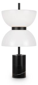 Czarna nowoczesna lampa stołowa z białym kloszem Maytoni MOD178TL-L11B3K Kyoto LED 11W 3000K 46cm