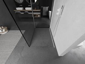 Mexen Kioto ścianka prysznicowa Walk-in 90 x 80 cm, czarny wzór, biała - 800-090-212-20-70-080