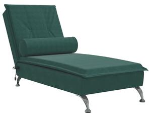 Elegancki zielony szezlong z aksamitną tapicerką W7-E60