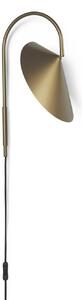 Lampa Ścienna ferm LIVING, Arum Swivel, antyczny mosiądz, salon, metal, design