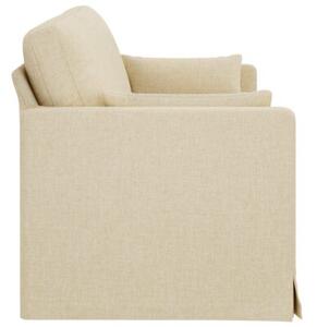 Nowoczesna sofa kremowa z metalowÄ ramÄ i ergonomicznym designem