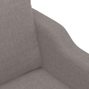 Sofa 2-osobowa, kolor taupe, 140 cm, tapicerowana tkaninÄ