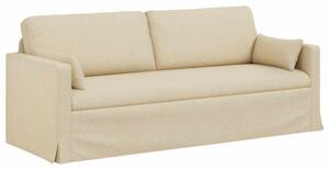 Nowoczesna sofa kremowa z metalowÄ ramÄ i ergonomicznym designem