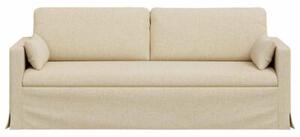 Nowoczesna sofa kremowa z metalowÄ ramÄ i ergonomicznym designem