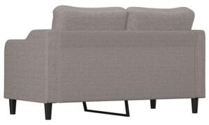 Sofa 2-osobowa, kolor taupe, 140 cm, tapicerowana tkaninÄ