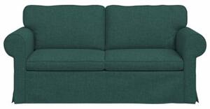 ModuÅowa kanapa w ciemnej zieleni z ergonomicznymi poduszkami i minimalistycznym designem