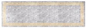 Szary stylowy dywan z greckim wzorem 80x300 cm N6-G11