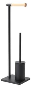 Szczotka do WC z bambusowym uchwytem na papier toaletowy ISME, 66 cm