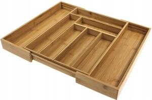 Wkład organizer do szuflady na sztućce rozsuwany 31,5-52x43x5 cm KRISBERG