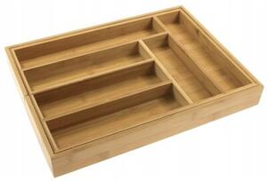 Wkład organizer do szuflady na sztućce rozsuwany 31,5-52x43x5 cm KRISBERG