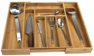 Wkład organizer do szuflady na sztućce rozsuwany 31,5-52x43x5 cm KRISBERG