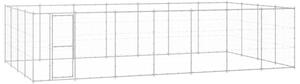 Kojec zewnętrzny dla psa, stal galwanizowana, 33,88 m²
