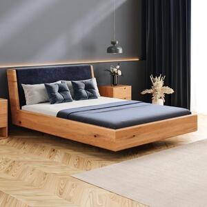 Łóżko lewitujące Aura z litego drewna Olcha 160x200 cm Danzz