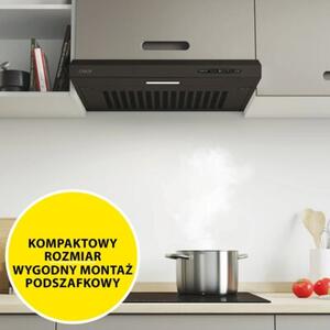 Okap podszafkowy CANDY CFT610/4N/1 Idea 71dB Klasa C 209m3/h OÅwietlenie LED Czarny