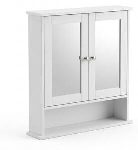 Wisząca szafka łazienkowa z lustrem LUMA, 56 x 13 x 58 cm