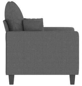 Fotel, ciemnoszary, 60 cm, obity tkaninÄ