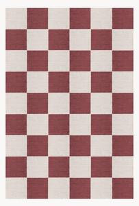 Ręcznie tkany dywan z juty z krótkim włosiem Chess Flatweave