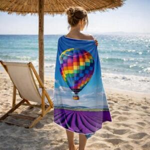 Ręcznik Plażowy Kąpielowy Szybkoschnący Na Basen 70x140cm Mikrofibra Balon