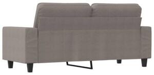 Sofa 2-osobowa, kolor taupe, 140 cm, tapicerowana tkaninÄ