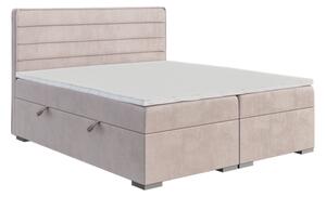 Stylowe łóżko kontynentalne z zagłówkiem i materacem CARLO 90x200