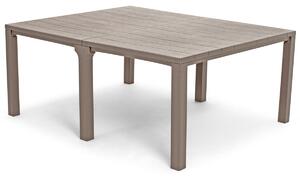Komplet ogrodowy stół i krzesła JULIE 8-osobowy - cappuccino