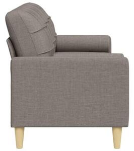 Sofa 3-osobowa z poduszkami, taupe, 210 cm, obita tkaninÄ