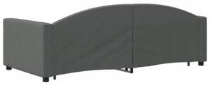 Sofa rozsuwana, ciemnoszara, 90x190 cm, tkanina