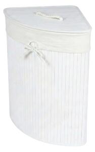 Narożny kosz na pranie ARCO, bambus, 60 l