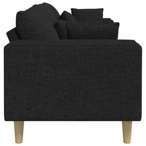 Nowoczesna sofa 4-osobowa z oddychajÄ cej tkaniny w kolorze czarnym