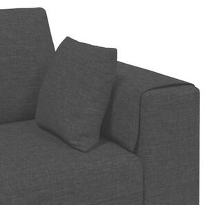 Nowoczesna sofa 4-osobowa z oddychajÄ cej tkaniny w kolorze czarnym