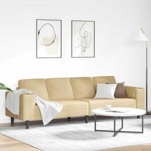 Nowoczesna sofa w ksztaÅcie u z sztruksowym obiciem, szary zielony, 4-osobowa